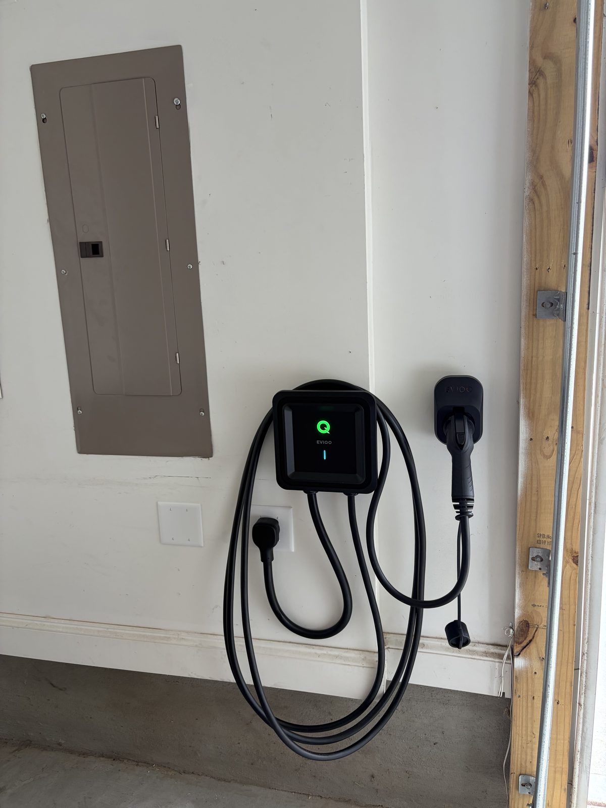 EV Charger install completed by Spotlight Electric, Wake Forest, NC