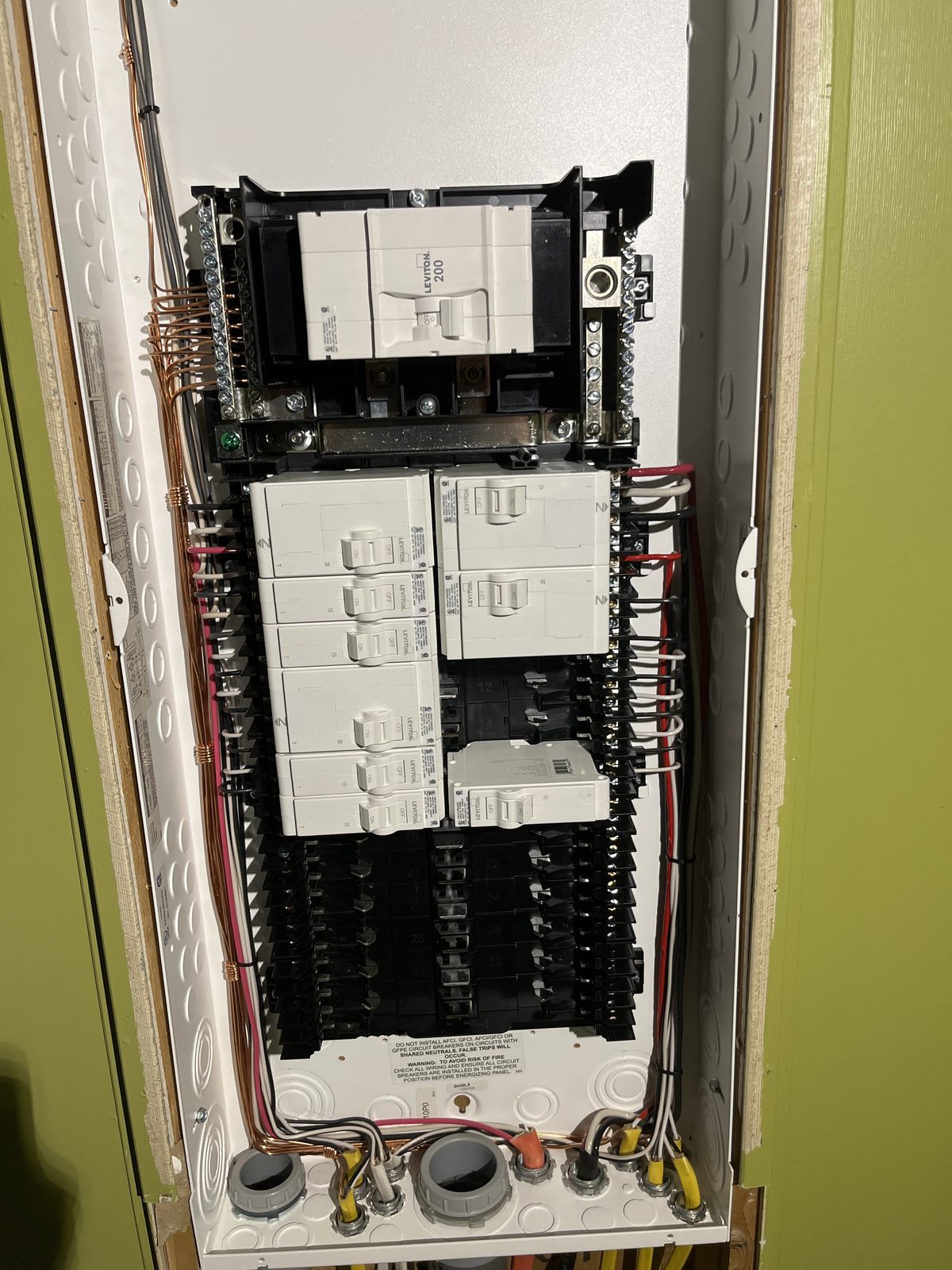 Panel upgrade completed by Spotlight Electric, Wake Forest, NC